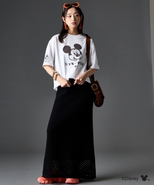 GEVS.（ジェイヴィス）の「【セットアップ対応】綿100％クロシェ風透かし編ナローロングスカート＜大きいサイズ有＞GEVS.（スカート・レディース・グリーン/ブラック・5L/4L/3L/LL/L/M）」の8枚目の写真