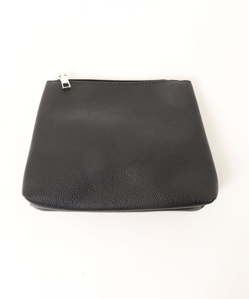 an meets zakka(アンミツザッカ)の「an meets zakka ストライプ柄メッシュニットトートバッグ(トートバッグ・レディース・ブラック×ホワイト・ONESIZE)」の5枚目の写真