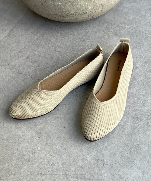 un dix cors（アンディコール）の「ニットVパンプス（ブーツ・レディース・ブラック/ベージュ/レッド・MEDIUM/LARGE）」の9枚目の写真