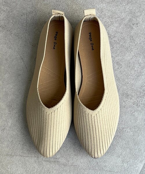 un dix cors（アンディコール）の「ニットVパンプス（ブーツ・レディース・ブラック/ベージュ/レッド・MEDIUM/LARGE）」の10枚目の写真