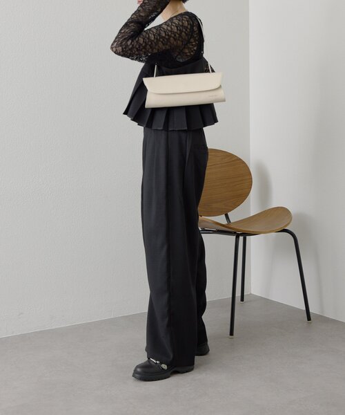 ear PAPILLONNER（イアパピヨネ）の「【MAGLOW(マグロー)】ear別注ロングハンドルミニトートバッグ（トートバッグ・レディース・シルバー/ブラック/ホワイト・FREE）」の15枚目の写真