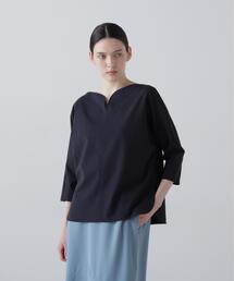 アドーア　⭐幻⭐　水彩調バックジッププルオーバー　ネイビー　ブラック　カットソー tiptop+pocket ティップトッププラスポケット / 前後2wayアソート