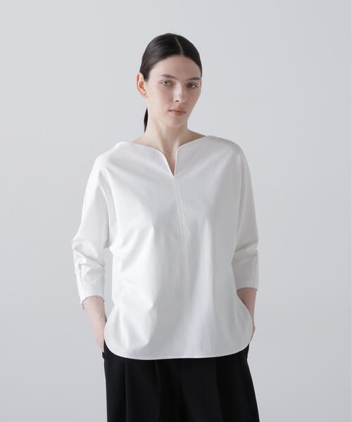 ADORE(アドーア)の「◆ハイゲージジャージートップス(Tシャツ/カットソー・レディース・ネイビー/ホワイト・38)」の2枚目の写真