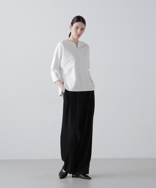 ADORE(アドーア)の「◆ハイゲージジャージートップス(Tシャツ/カットソー・レディース・ネイビー/ホワイト・38)」の3枚目の写真