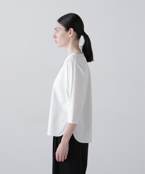 ADORE(アドーア)の「◆ハイゲージジャージートップス(Tシャツ/カットソー・レディース・ネイビー/ホワイト・38)」の4枚目の写真