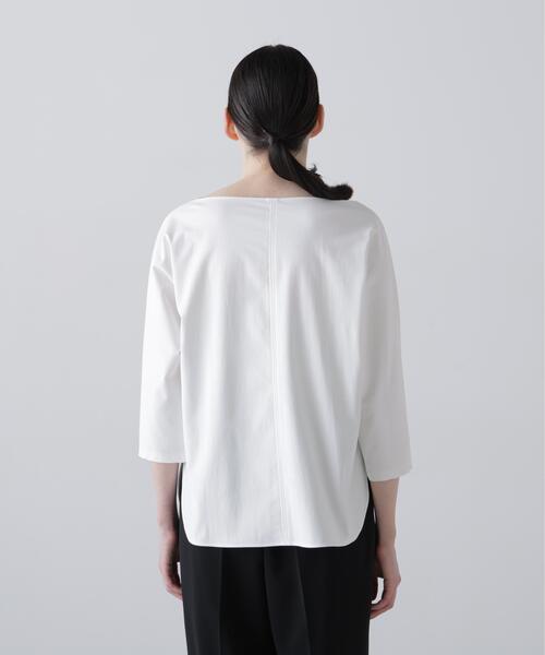 ADORE(アドーア)の「◆ハイゲージジャージートップス(Tシャツ/カットソー・レディース・ネイビー/ホワイト・38)」の5枚目の写真