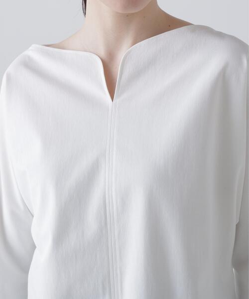 ADORE(アドーア)の「◆ハイゲージジャージートップス(Tシャツ/カットソー・レディース・ネイビー/ホワイト・38)」の6枚目の写真
