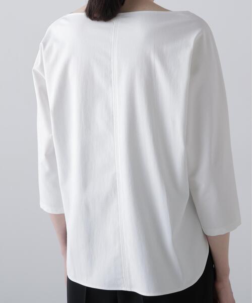 ADORE(アドーア)の「◆ハイゲージジャージートップス(Tシャツ/カットソー・レディース・ネイビー/ホワイト・38)」の9枚目の写真