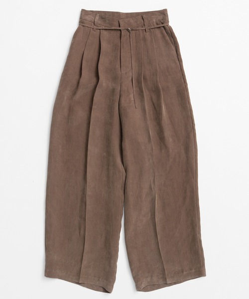 PRANK PROJECT(プランクプロジェクト)の「【2026Summer Pre-Order】フィブリルイージースラックス / Fibril Easy Slacks(スラックス・レディース・ブラウン/ブラック・36/38)」の17枚目の写真