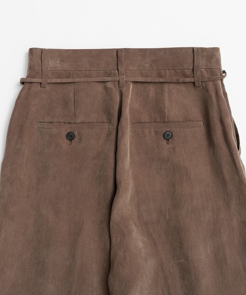 PRANK PROJECT(プランクプロジェクト)の「【2026Summer Pre-Order】フィブリルイージースラックス / Fibril Easy Slacks(スラックス・レディース・ブラウン/ブラック・36/38)」の21枚目の写真