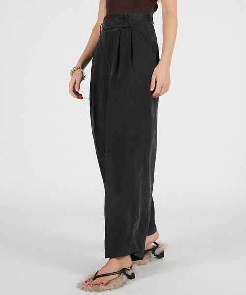 PRANK PROJECT(プランクプロジェクト)の「【2026Summer Pre-Order】フィブリルイージースラックス / Fibril Easy Slacks(スラックス・レディース・ブラウン/ブラック・36/38)」の10枚目の写真