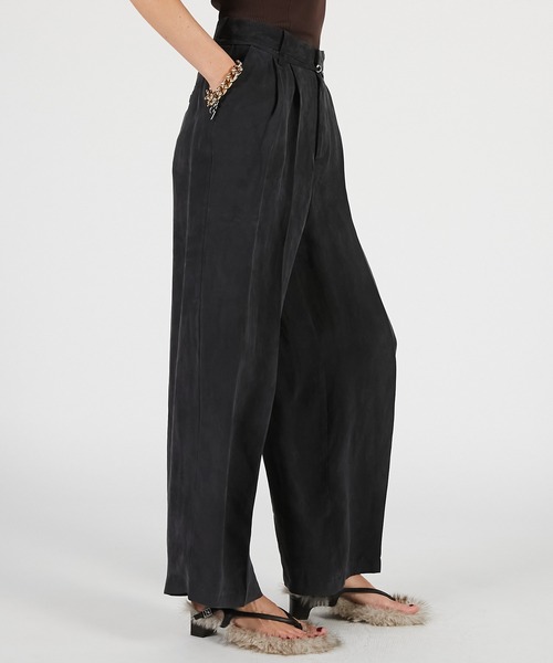 PRANK PROJECT(プランクプロジェクト)の「【2026Summer Pre-Order】フィブリルイージースラックス / Fibril Easy Slacks(スラックス・レディース・ブラウン/ブラック・36/38)」の12枚目の写真