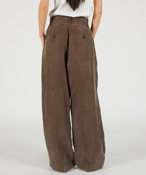 PRANK PROJECT(プランクプロジェクト)の「【2026Summer Pre-Order】フィブリルイージースラックス / Fibril Easy Slacks(スラックス・レディース・ブラウン/ブラック・36/38)」の15枚目の写真