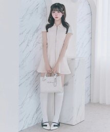 OLIVE des OLIVE | 【Belle Charme】Twinkle Fur Sleeves Onepiece(ワンピース)