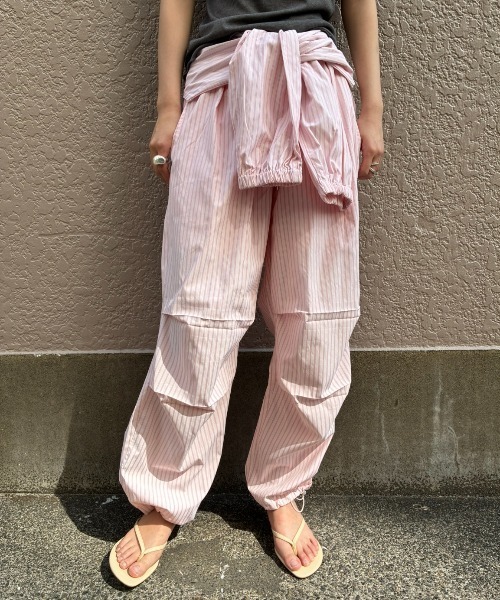 AIC.(エーアイシー)の「シャツスリーブストライプイージーパンツ(その他パンツ・レディース・アイボリー/ピンク/ブルー・FREE)」の3枚目の写真