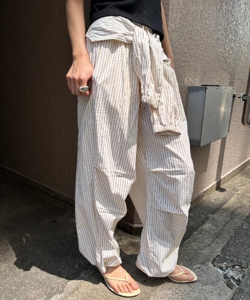 AIC.(エーアイシー)の「シャツスリーブストライプイージーパンツ(その他パンツ・レディース・アイボリー/ピンク/ブルー・FREE)」の22枚目の写真