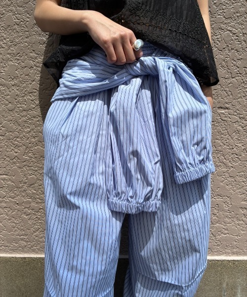 AIC.(エーアイシー)の「シャツスリーブストライプイージーパンツ(その他パンツ・レディース・アイボリー/ピンク/ブルー・FREE)」の7枚目の写真