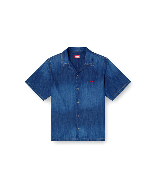 DIESEL（ディーゼル）の「メンズ デニムシャツ D-NABIL-D（シャツ/ブラウス・メンズ・ダークインディゴブルー・MEDIUM/LARGE/X-SMALL/SMALL/X-LARGE）」の4枚目の写真