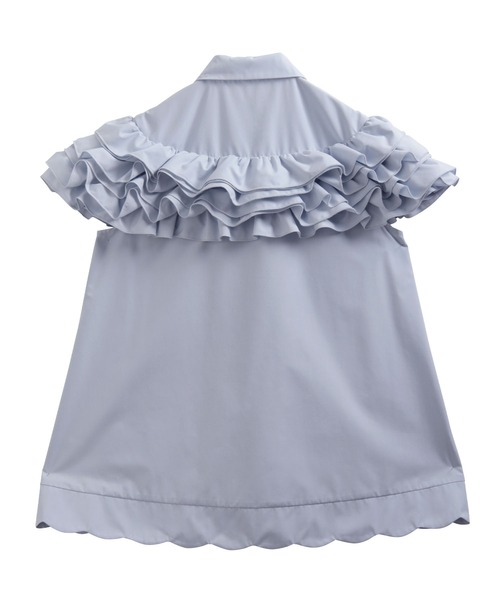 Fit more(フィットモア)の「ペタルフリルスカラップブラウス(シャツ/ブラウス・レディース・ブルー/ベビーピンク/ホワイト・FREE)」の22枚目の写真