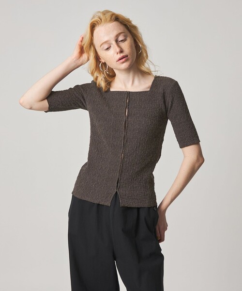 【新品未使用】 Steven Alan カーディガン モカ S 22,000円 Steven Alan（スティーブンアラン）の「＜Steven Alan＞ BALLOON CTN