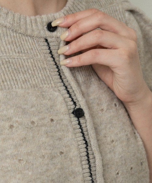 lawgy（ラウジー）の「front curl line puff sleeve tops / フロントカールラインパフスリーブトップス（その他トップス・レディース・ホワイト/オートミール/グレー/クリーム・FREE）」の19枚目の写真