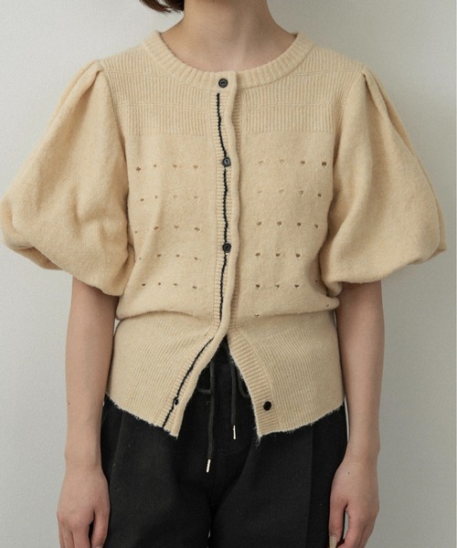 lawgy（ラウジー）の「front curl line puff sleeve tops / フロントカールラインパフスリーブトップス（その他トップス・レディース・ホワイト/オートミール/グレー/クリーム・FREE）」の11枚目の写真