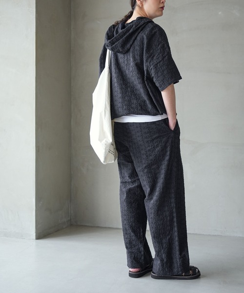 SOLAMONAT LARME（ソラモナラーム）の「刺繍パンツ（その他パンツ・レディース・ブラック/ホワイト・FREE）」の2枚目の写真