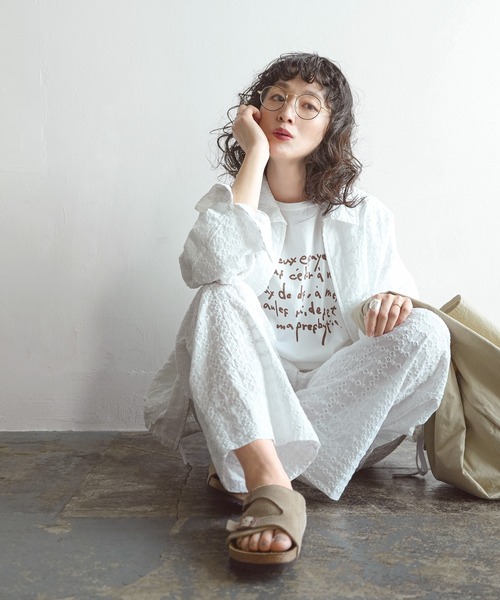 SOLAMONAT LARME（ソラモナラーム）の「刺繍パンツ（その他パンツ・レディース・ブラック/ホワイト・FREE）」の14枚目の写真