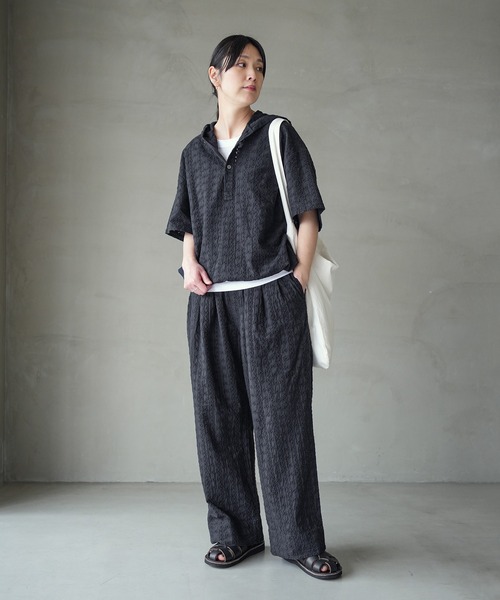 SOLAMONAT LARME（ソラモナラーム）の「刺繍パンツ（その他パンツ・レディース・ブラック/ホワイト・FREE）」の10枚目の写真