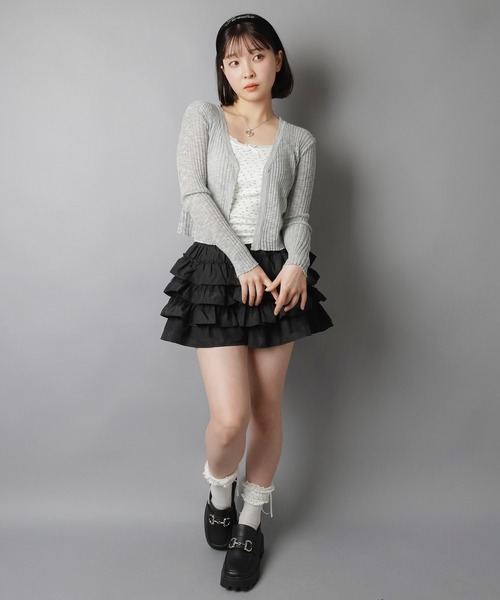 SPINNS（スピンズ）の「カップ付きキャミソール/小花柄（キャミソール・レディース・アイボリー/グレー/オフホワイト・ONESIZE）」の13枚目の写真