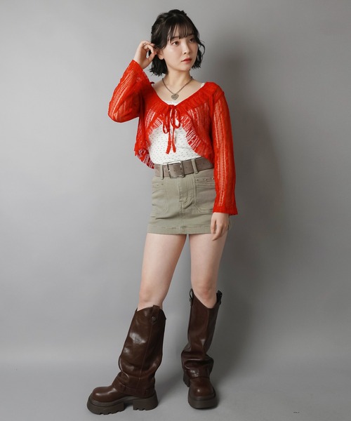 SPINNS(スピンズ)の「カップ付きキャミソール/小花柄(キャミソール・レディース・アイボリー/グレー/オフホワイト・ONESIZE)」の22枚目の写真