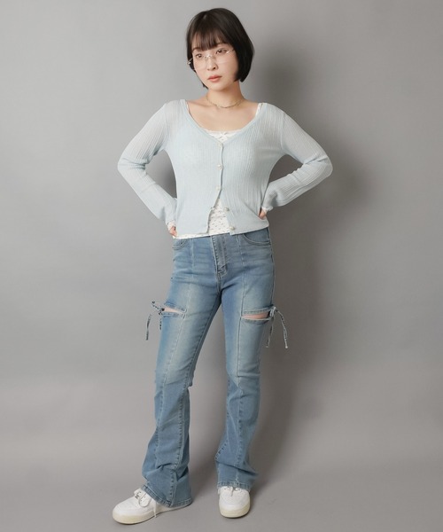 SPINNS(スピンズ)の「カップ付きキャミソール/小花柄(キャミソール・レディース・アイボリー/グレー/オフホワイト・ONESIZE)」の10枚目の写真