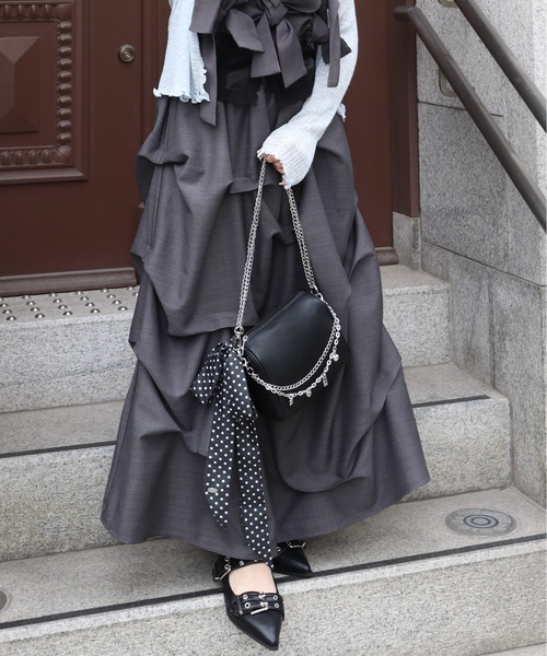 mellowneon(メロウネオン)の「ダブルベルトシューズ(パンプス・レディース・アイボリー/ブラック・SMALL/MEDIUM/LARGE)」の21枚目の写真