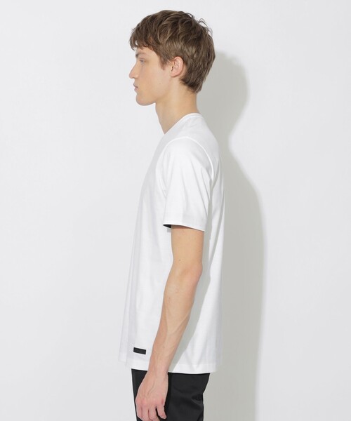 BLACK LABEL CRESTBRIDGE（ブラックレーベル・クレストブリッジ）の「【WEB限定】マーセライズVネックTシャツ（Tシャツ/カットソー・メンズ・ネイビー/ブラック/オフホワイト・XL/L/M）」の5枚目の写真