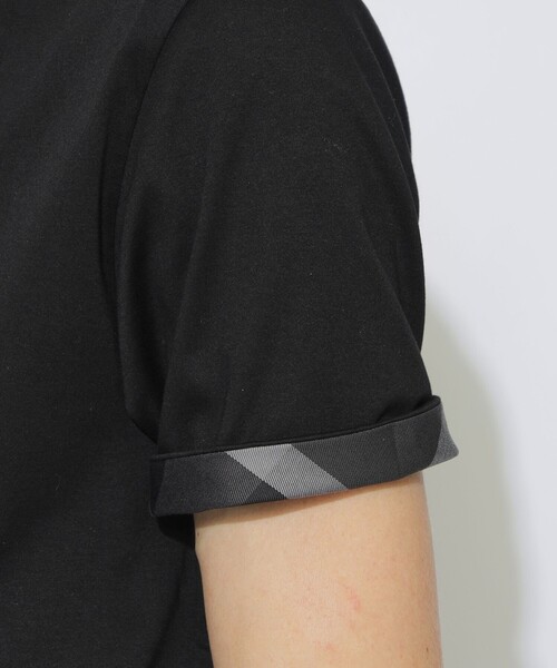 BLACK LABEL CRESTBRIDGE（ブラックレーベル・クレストブリッジ）の「【WEB限定】マーセライズVネックTシャツ（Tシャツ/カットソー・メンズ・ネイビー/ブラック/オフホワイト・XL/L/M）」の13枚目の写真