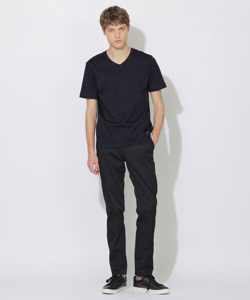 BLACK LABEL CRESTBRIDGE（ブラックレーベル・クレストブリッジ）の「【WEB限定】マーセライズVネックTシャツ（Tシャツ/カットソー・メンズ・ネイビー/ブラック/オフホワイト・XL/L/M）」の16枚目の写真