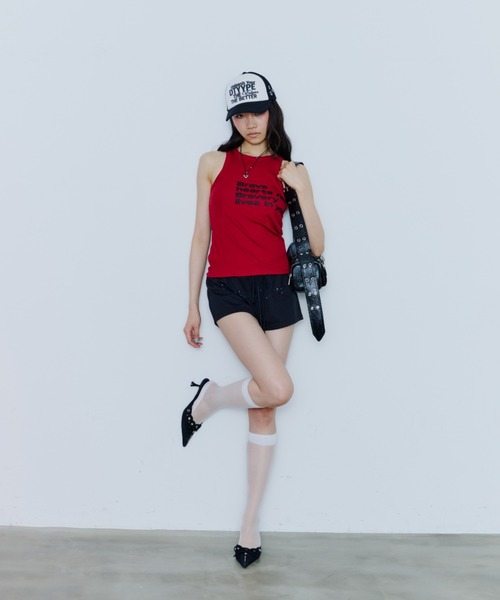 DTYYPE(ドタイプ)の「アイレットショルダースクエアロングバッグ(ショルダーバッグ・レディース・ピンク/ブラック/レッド・FREE)」の21枚目の写真