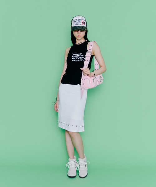 DTYYPE(ドタイプ)の「アイレットショルダースクエアロングバッグ(ショルダーバッグ・レディース・ピンク/ブラック/レッド・FREE)」の13枚目の写真