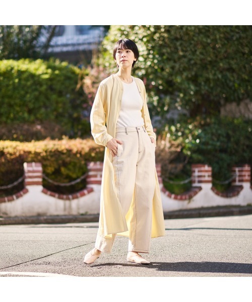 COMMON＋HAUS（コモンハウス）の「２ＷＡＹワンピースコート（シャツワンピース・レディース・ライトグレー/ベージュ/ブラック・FREE）」の17枚目の写真