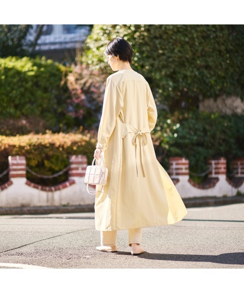 COMMON＋HAUS（コモンハウス）の「２ＷＡＹワンピースコート（シャツワンピース・レディース・ライトグレー/ベージュ/ブラック・FREE）」の20枚目の写真