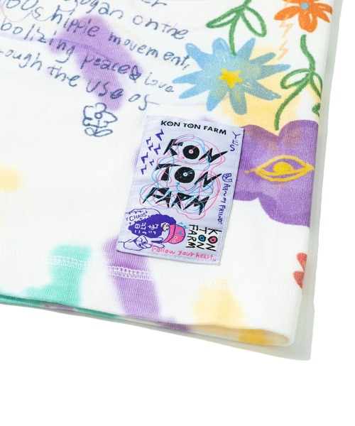 go slow caravan（ゴースローキャラバン）の「32/1 三本引き揃え ヘビー天竺 TIE DYE落書きカオス TRAハーフパンツ（その他パンツ・メンズ・その他1・MEDIUM/LARGE/X-LARGE）」の5枚目の写真