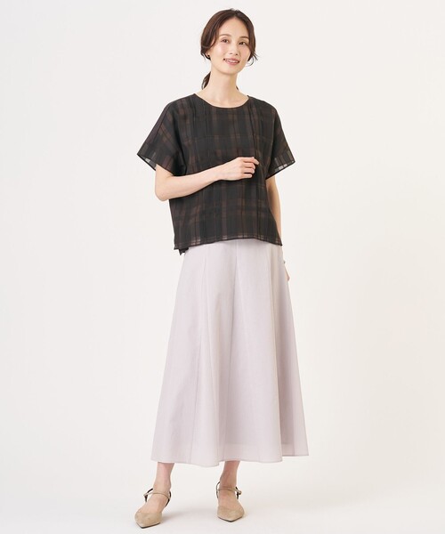 J.PRESS(ジェイプレス)の「【WEB限定カラーあり】アキハ BREEZE COOL フレア スカート(スカート・レディース・ブラウン系/グレー系・T13/T15)」の14枚目の写真