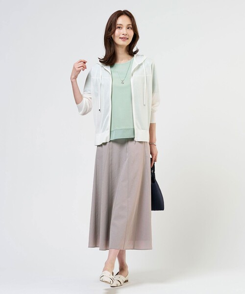 J.PRESS(ジェイプレス)の「【WEB限定カラーあり】アキハ BREEZE COOL フレア スカート(スカート・レディース・ブラウン系/グレー系・T13/T15)」の17枚目の写真