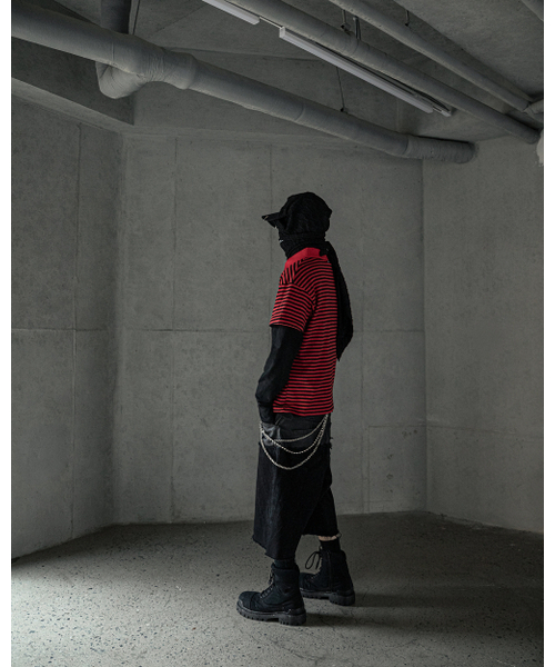 ROARINGRAD(ロアリングラド)の「ストライプポロTシャツレッド(ポロシャツ・レディース・その他・MEDIUM/LARGE)」の7枚目の写真
