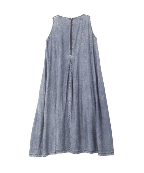 YECCA VECCA(イェッカヴェッカ)の「バイオ加工ヴィンテージデニムタックワンピース(ワンピース・レディース・インディゴブルー/グレー・FREE)」の17枚目の写真