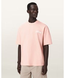 ALLSAINTS✨カッコよすぎるピンクボーダーTシャツ ウェッソン “ボーダー”［ネイビー/ネオンピンク]：セントジェームス