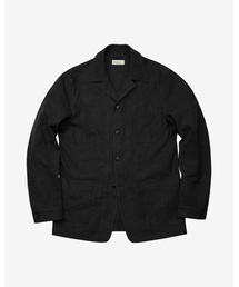 sortie（ソルティ）の「8s Linen French Work Jacket (Black)（テーラードジャケット）」