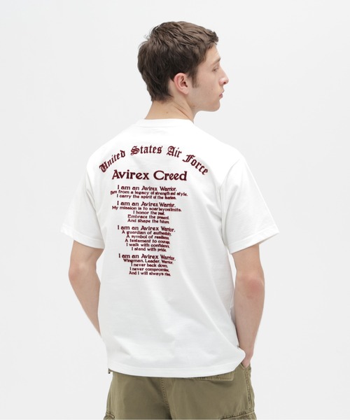 AVIREX(アヴィレックス)の「PRINT T-SHIRT "Avirex Creed" / 半袖Tシャツ ”アヴィレックス クリード” / AVIREX / アヴィレックス(Tシャツ/カットソー・メンズ・ブラック/オフホワイト/ブルーグレー・MEDIUM/LARGE/X-LARGE/XX-LARGE)」の12枚目の写真