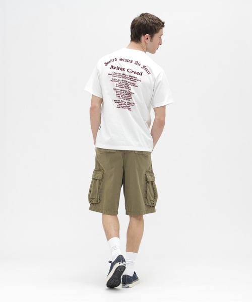 AVIREX(アヴィレックス)の「PRINT T-SHIRT "Avirex Creed" / 半袖Tシャツ ”アヴィレックス クリード” / AVIREX / アヴィレックス(Tシャツ/カットソー・メンズ・ブラック/オフホワイト/ブルーグレー・MEDIUM/LARGE/X-LARGE/XX-LARGE)」の14枚目の写真