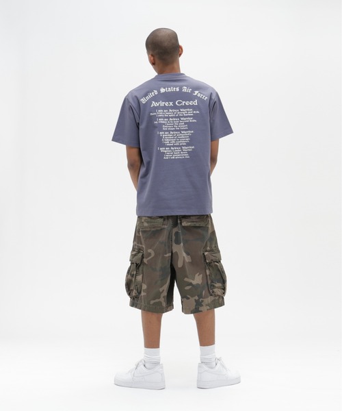 AVIREX(アヴィレックス)の「PRINT T-SHIRT "Avirex Creed" / 半袖Tシャツ ”アヴィレックス クリード” / AVIREX / アヴィレックス(Tシャツ/カットソー・メンズ・ブラック/オフホワイト/ブルーグレー・MEDIUM/LARGE/X-LARGE/XX-LARGE)」の21枚目の写真